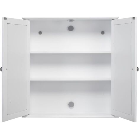 Croydex Wooden Double Door Medicine Cabinet, 56 x 56cm- Ashby