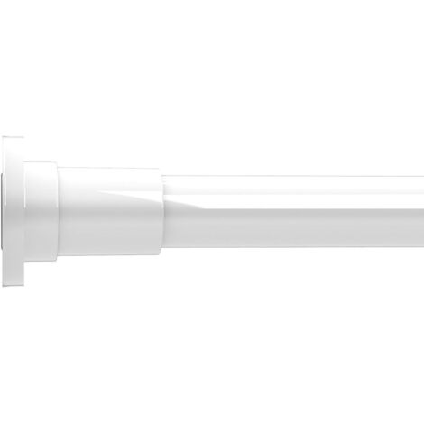 Croydex Adhesive Shower Rail, Stick 'n' Lock Shower Cubicle Telescopic Rod White (1/5)