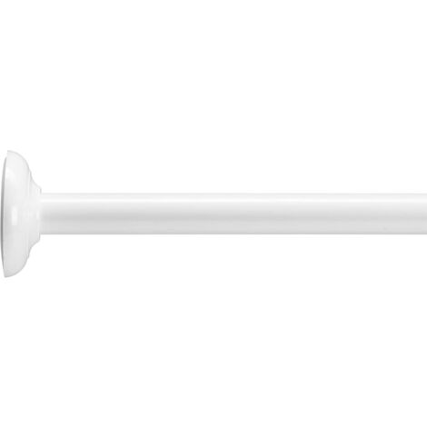 Croydex Modular Shower Curtain Rod White, 4 Way Fit