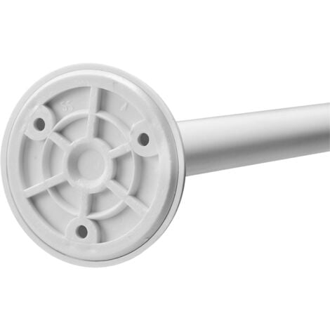 Croydex Modular Shower Curtain Rod White, 4 Way Fit
