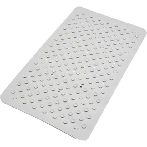 Croydex Hygiene 'N' Clean Anti-Bacterial Slip-Resistant Suction Bath Mat, White