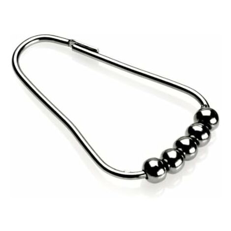 Croydex Chrome Ball Shower Curtain Ring