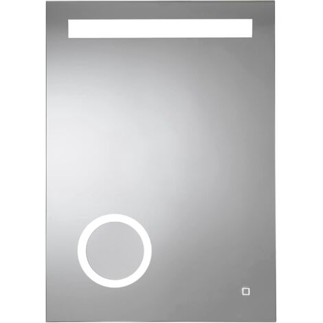 Croydex LED Illuminated Mirror with Magnifying Beauty Circle 70x50cm - Halington (1/5)