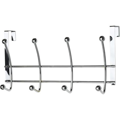 Croydex Chrome Over Door Ball Multi Towel Robe Hook, 5 Year Rust Free Guarantee (1/4)