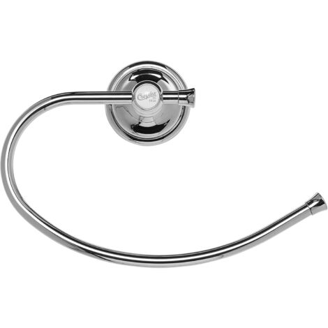 Croydex Flexi-Fix Bathroom Towel Ring, Chrome, Screw Or Glue - 1919