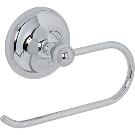 Croydex Flexi-Fix Chrome Toilet Roll Holder - Grosvenor (1/4)