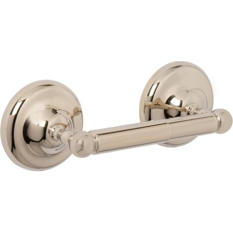 Croydex Flexi-Fix Gold Spindle Toilet Roll Holder 75x240x75mm - Grosvenor (1/5)