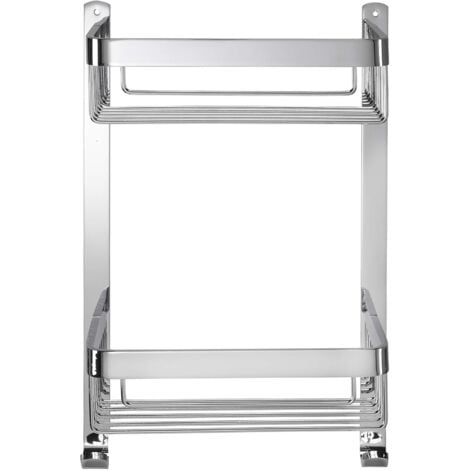 Chrome 2 Tier Suction Shower Caddy - Croydex