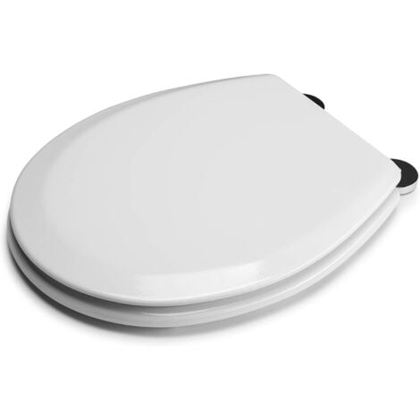 Croydex Round Toilet Seat with Anti-Bacterial Coating & Flexi-Fix - Como