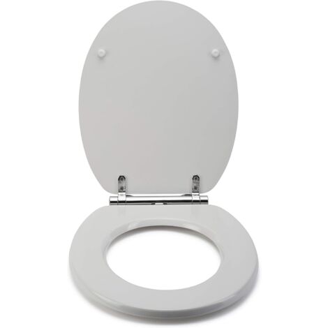 Croydex Soft Close Wood Toilet Seat with Quick Release & Flexi-Fix - Portland