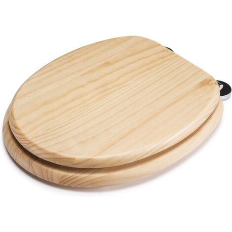 Croydex Moulded Wood Anti Bacterial Toilet Seat with Flexi-Fix Anti-Slip - Davos