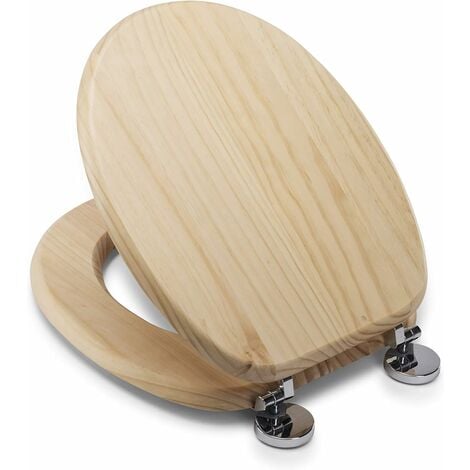 Croydex Moulded Wood Anti Bacterial Toilet Seat with Flexi-Fix Anti-Slip - Davos