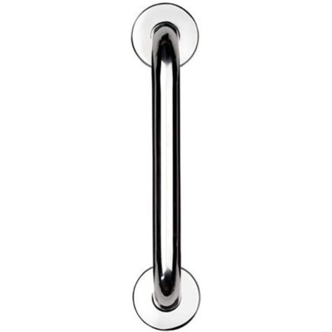 Croydex Chrome Straight Grab Bar Hand Rail, Stainless Steel Shower Handle, 450mm (1/5)