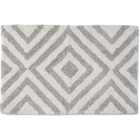 Croydex Soft Cushioned Bathroom Bath Mat, Tribal Stone Grey, Machine Washable