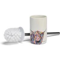Croydex Art by Steven Brown Angus McCoo Toilet Brush, Stoneware Ceramic