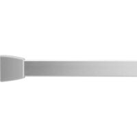 Croydex Slenderline Shower Curtain Rail with Hook Multiple Configurations Silver