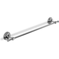 Croydex Flexi-Fix Towel Bar for Bathroom, Chrome, 70cm Length - 1919