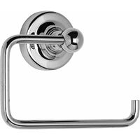 Croydex Flexi-Fix Traditional Toilet Roll Holder, Chrome - Worcester