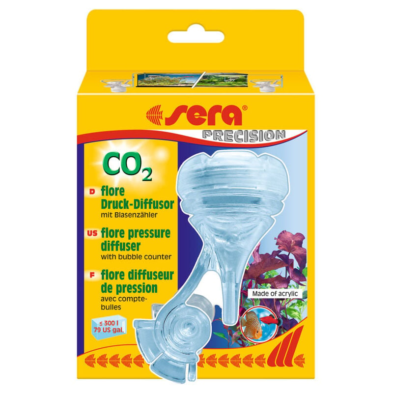 Sera Flore Co2 Diffuser - con cotabollicine Integrato per Vasche finoa 300  Litri