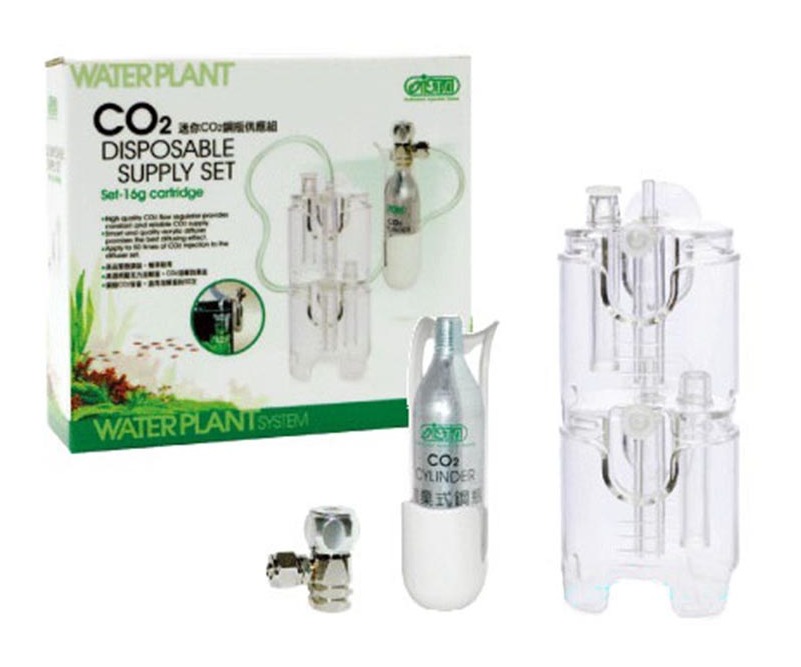 Ista CO2 Disposable Supply Set 16gr - impianto co2 per nano acquari  completo di riduttore di pressione