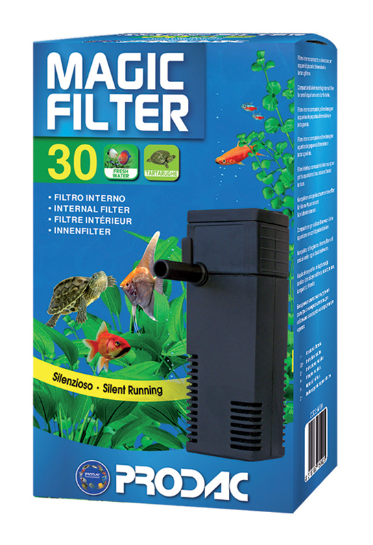 Prodac Magic Filter 30 - Filtro Interno Completo di Spray Bar per Acquari  da 10-30 Litri