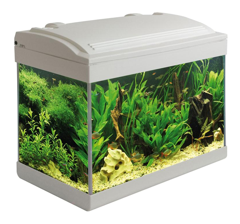 Acquario MILO 100 LED completo di supporto e materiale filtrante