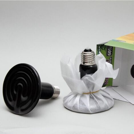 Lampada Riscaldante Per Terrario 50W/75W/100W/150W - Luce Infrarossi Per Rettili, Senza Luce Visibile - Foto 3