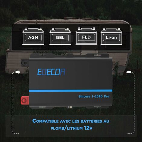 EDECOA Convertisseur Pur Sinus 12v 220v Onduleur 2500w Avec Télécommande 2X USB Onduleur Onde Sinusodale Pure Convertisseur 12v 230v 2500w12v 69250971