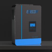 EDECOA Onduleur Hybride (hors réseau) 24v 3000w MPPT 80A 3.2KVA/3000W Convertisseur 220v Pur Sinus Chargeur Solaire avec Chargeur de Batterie, réseau prioritaire, régulateur de Charge Solaire