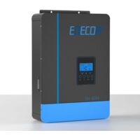 Edecoa – Onduleur hybride 6200W 48V 7000VA – Chargeur solaire MPPT 110A – Pur sinus pour systèmes hors réseau – Protection contre surcharges - MPPT 110 A PUR