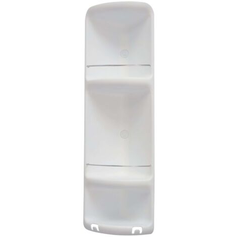 Sapho Accesorios de baño Gedy - Estante de esquina para ducha Caesar 23x71x16 cm, blanco 7081
