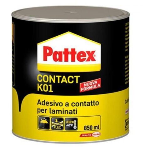 Pattex Contaxt K01 - El pegamento adhesivo universal 850ml para plástico, madera, caucho y corcho.