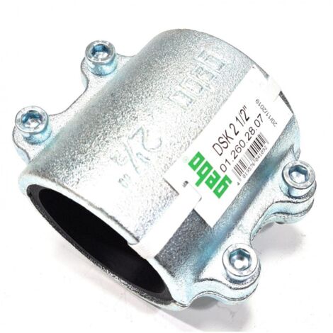 Abrazadera de reparación Gebo DSK 2 1/2" para tubos de acero