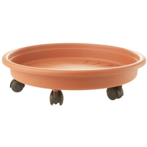 Platillo naxos con ruedas 40 cm - Terra cotta
