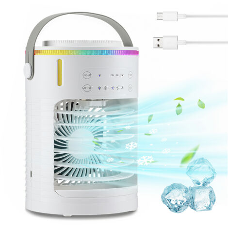 Tragbare Klimaanlage Mit Verdunstungskühlung - 300ml Tank & Timer