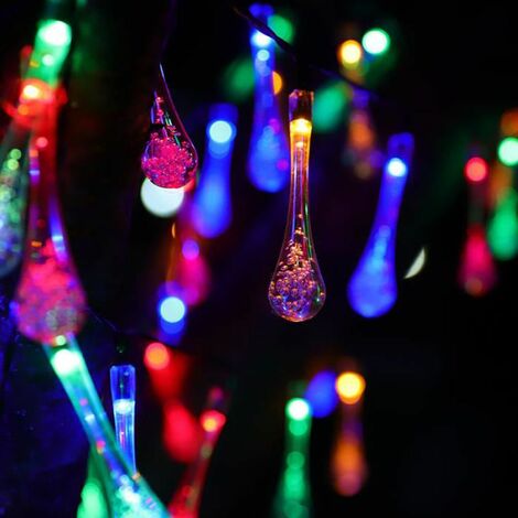 Solar Lichterkette 30 LEDs, SDLOGAL, Außen- und Innenbereich 6.5 M 8 Modes IP65 Wasserdicht Gartenlaube Buntes Licht