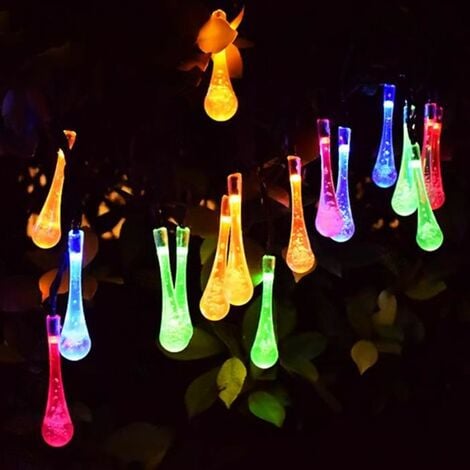 Solar Lichterkette 30 LEDs, SDLOGAL, Außen- und Innenbereich 6.5 M 8 Modes IP65 Wasserdicht Gartenlaube Buntes Licht