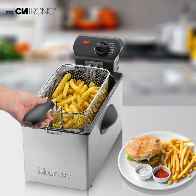 Mini Friteuse Électrique Halogène Japonaise 3L – Poêle Acier Inox Anti-Adhésive Avec Filtre Huile, Cuisson Saine Maison