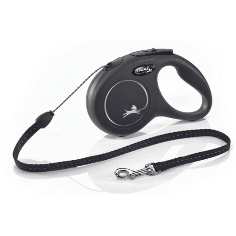 Laisse New Classic S Cord 5 m black Flexi CL10C5-251-S-20