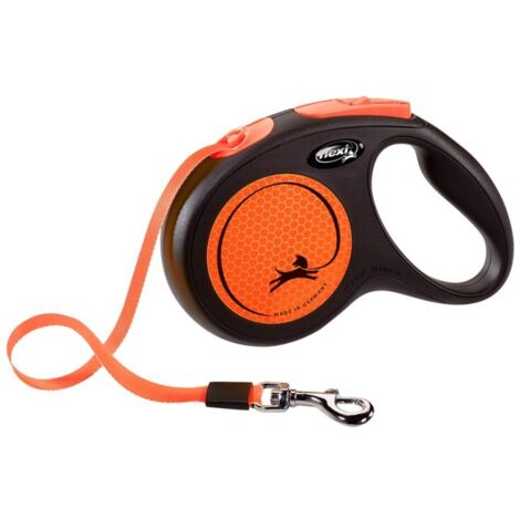 Ceinture de chien flexi nouveau non m ruban (5m) orange