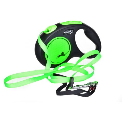 Ceinture pour chiens Flexi New Neon S Ruban (5m) Vert