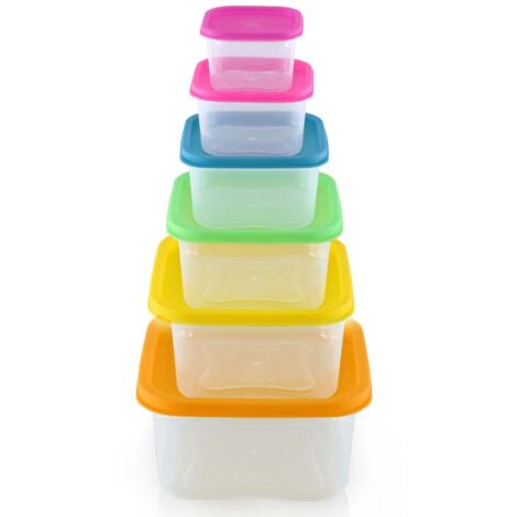 Ensemble de boites de conservations alimentaires 6 pièces Herzberg HGSFS6N1 (1/5)