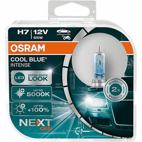 2 ampoules Osram H7 Night breaker 200 % 64210NB200-HCB 