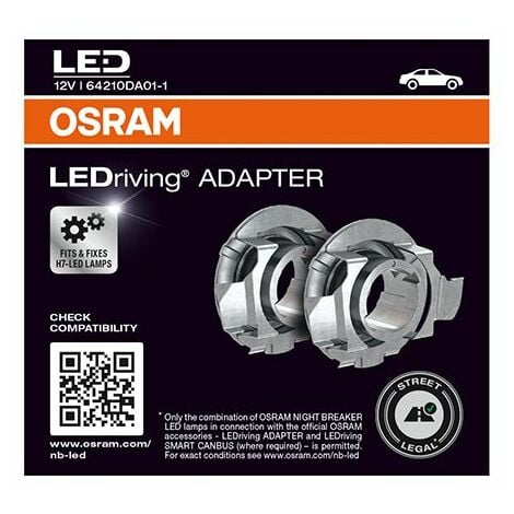 2 Adaptateurs pour lampe LED auto Osram LEDriving® ADAPTER 01 64210DA01-1