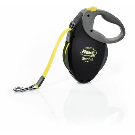 Laisse Giant M Tape 8 m black/ neon yellow Flexi GT2-210-S-NEO-14