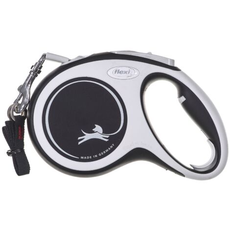 Flexi New Comfort M Tape 5 m Noir Chien Laisse rétractable