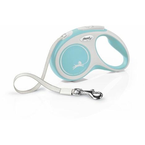 Laisse New Comfort S Tape 5 m light blue Flexi CF10T5-251-HBL-20