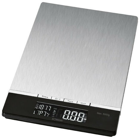 Bomann KW 1421 CB balance de cuisine noir acier inoxydable