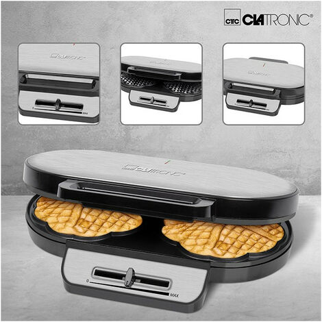 Gaufrier 2 plaques Caltronic WA 3745 Noir