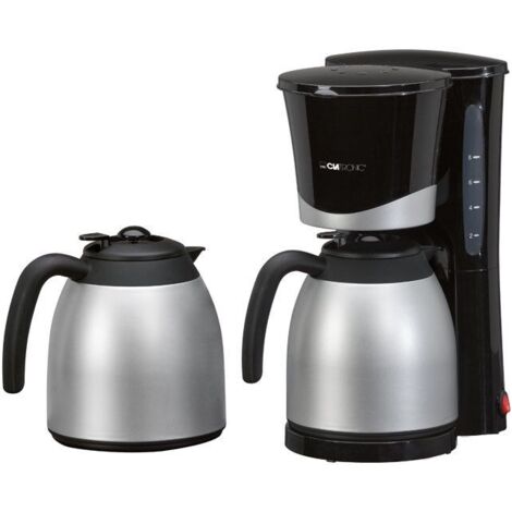 Cafetière thermos double paroi 2x1L – Protection anti-goutte – Interrupteur marche/arrêt avec témoin lumineux – Arrêt automatique – Clatronic (1/6)